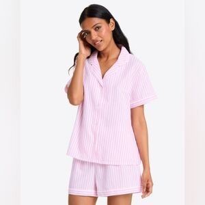 Draper James 100% Cotton Pink Striped Pajama Set XL